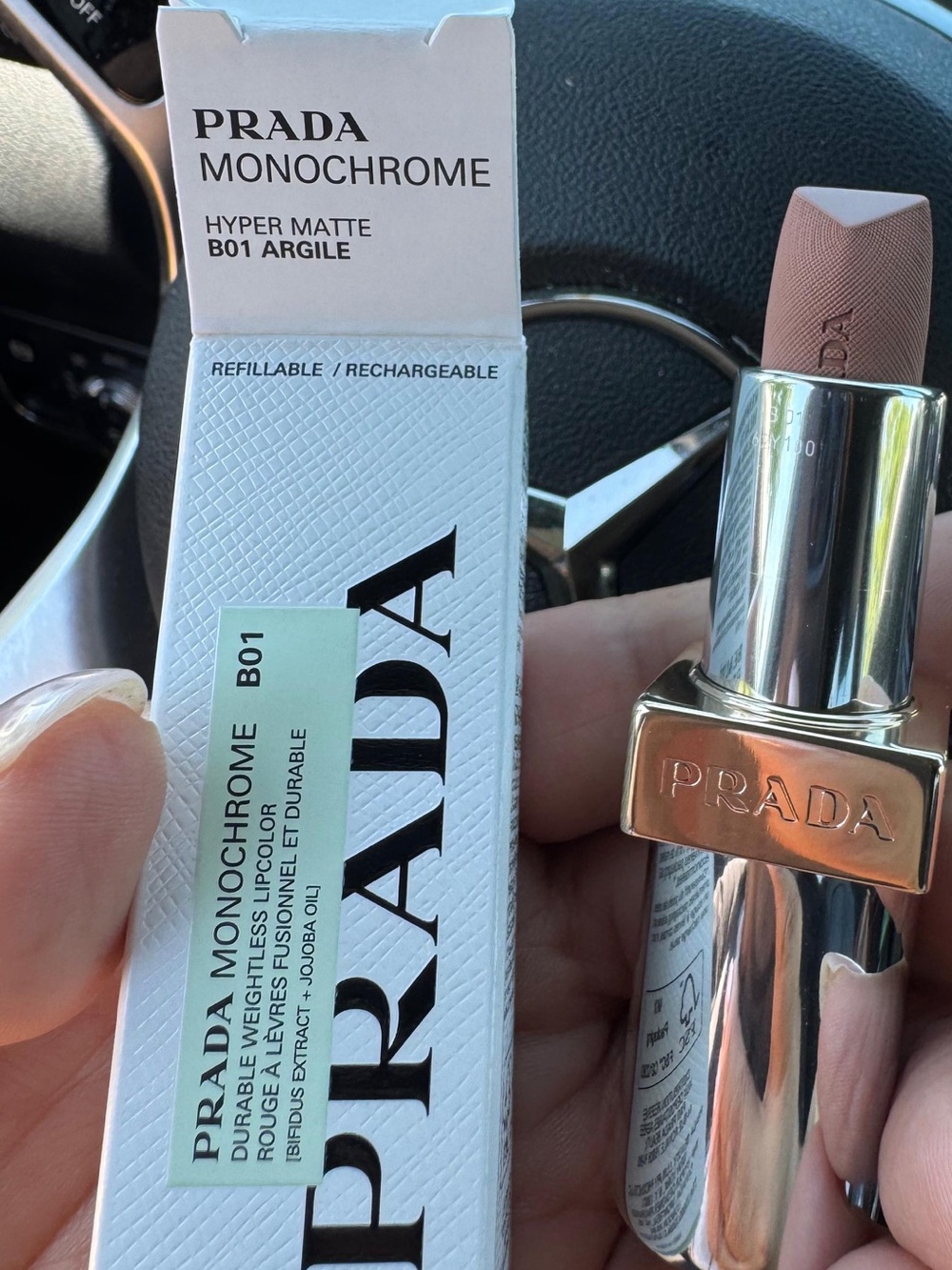 PRADA Monochrome Hyper Matte B01 Argile Nude Pink Beige
 FREE MINI PRADA